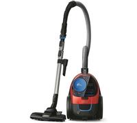 PHILIPS FC9330/09 Aspirateur traîneau sans sac PowerPro Compact - 900W - 76 dB - Filtre Anti-allergie -Rouge