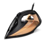 Philips Azur Séries 7000 Fer à vapeur - 2800W, vapeur continue 50 g/min, 250 g de Vapeur en plus, Vapeur verticale, Semelle SteamGlide Elite, Noir/Or (DST7040/80)
