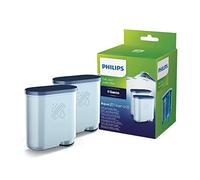 Philips Filtre à eau AquaClean pour machine à café à grains Saeco | Evite la formation de calcaire, Jusqu’à 5000 Tasses Sans Détartrage, 6 mois d'utilisation - x2 filtres (CA6903/22)