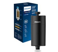 Philips Filtre de douche Water, 50 000 L, NOIR, réduit le chlore jusqu’à 99%, s’installe facilement, compatible tuyaux et robinets standard