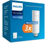 Philips Water Cartouches filtrantes instantanées par 3, filtration avancée, débit de 1 L/min, filtre le CHLORE, le PLOMB, les PESTICIDES et les MICROPLASTIQUES