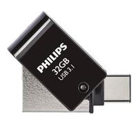Philips 2-in-1 OTG Édition Ultra Speed clé USB-C/USB 3.1 Double Lecteur Flash USB 32 Go pour PC,Ordinateur Portable, (Android) Smartphone, Tablette, Ultra Small, Vitesse de Lecture jusqu'à 180 Mo/s