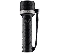 Philips Flashlights torche/10 - Lanterne (main, LED, AA, Noir, Caoutchouc, alcaline)