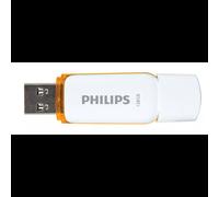 Philips FM12FD70B/00 - Clé USB 2.0 128Go Type-A Blanc - Résistant aux chocs et températures, LED d'activité - Compatible Windows, macOS, Linux