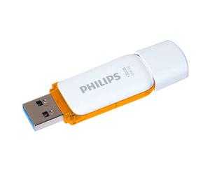 Philips FM12FD75B/00 lecteur USB flash 128 Go USB Type-A 3.2 Gen 1 (3.1 Gen 1) Orange, Blanc