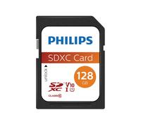 Philips FM12SD55B/00 Carte SDXC 128 Go UHS-I Classe 10 V10 Lecture 80 Mo/s Compatible Windows/macOS/Linux (24x32x0.32mm, 2g)