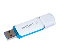 Philips FM16FD75B/00 - Clé USB 16Go USB Type-A 3.2 Gen 1, format casquette, dimensions 59x9x20mm, poids 80g, couleur blanche