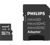 Philips FM16MP45B - Carte mémoire flash (adaptateur microSDHC/SD inclus) - 16 Go - Classe 10 - microSDHC UHS-I