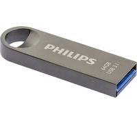 Philips Moon Édition Ultra Speed clé USB 3.1 64 Go pour PC, Ordinateur Portable, Stockage de données informatiques, Vitesse de Lecture jusqu'à 180 Mo/s, Aluminium, Porte-clé