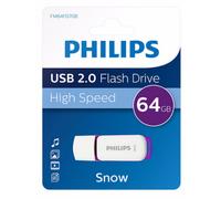 Philips FM64FD70B lecteur USB flash 64 Go USB Type-A 2.0 Violet, Blanc