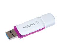 Philips FM64FD75B/00 Clé USB 64 Go USB Type-A 3.2 Gen 1 Boîtier Capuchon Violet/Blanc Dimensions 59x20x9mm Poids 8g