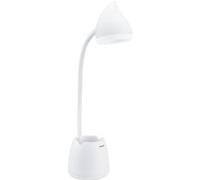 Lampe de bureau PHILIPS LED Hat [Lumière blanche froide 4000K - Blanc] 4,5W - Charge avec USB. pour l'intérieur de la maison, le travail, l'étude, l'éclairage de lecture