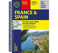 Philip's France and Spain Road Atlas: A4 Spiral