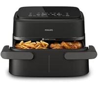 Philips Friteuse à air à double panier série 1000 - Capacité 7,1 l, technologie RapidAir, 10 fonctions de cuisson, 90% moins de matières grasses, design compact, application de recettes HomeID (NA154