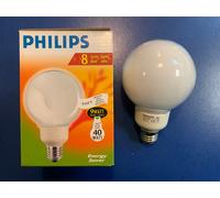 PHILIPS G95 Douce Blanche 230-240V E27 8000h 410lm 9W Globe Lampe