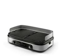 Philips Gril de table HD6222/90 – Plaques réversibles – 2 400 W – Argent