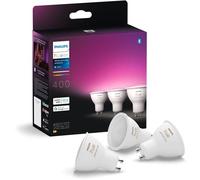 Philips Hue Ampoule LED connectée White and Color Ambiance GU10 400 lm Pack de 3 Bluetooth