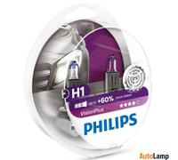 PHILIPS H1 VisionPlus Ampoules de Phare 12258VPS2 Plus de lumière Set
