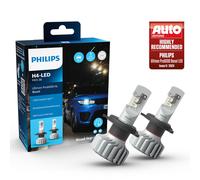 PHILIPS H4 LED Ultinon Pro6000 Boost 5800K Jusqu'à +300% 18W 12V P43T-38 DUOBOX