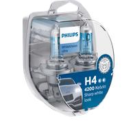 PHILIPS WhiteVision ultra H4 12V 60/55W + 2 W5W