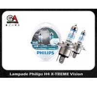Philips H4 X-Treme Vision +130% LUMIÈRE Blanche Glace 3500K
