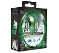 Philips 2x H7 12V 55W Color-Vision Vert Halogen-Birnen Scheinwerfer-Lampen Vert