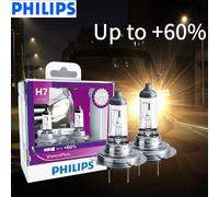 Philips H7 VisionPlus 12V 55W PX26d phare de voiture halogène VP + 60% lampes automobiles lumineuses lumière originale nouvelles ampoules 12972VPS2