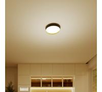 Interrupteur de plafond Philips Hanno, rond, 24W, 2700Lm, 2700K, noir, IP20