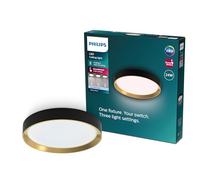 Philips Hanno Plafonnier SceneSwitch, rond, 24W, 2800Lm, 4000K, noir, IP20