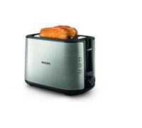 Philips Viva Collection HD2650/90 Grille-pain – 2 tranches, fente large, métal