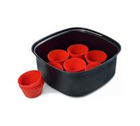 Philips HD9956 Kit Moule à Gâteau Four 3LT Et 9 Silicone pour Friteuse Air