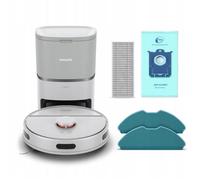 Philips HomeRun Série 3000 Aqua Robot Aspirateur, auto nettoyage, jusqu'à 200 min, 4 modes, blanc (XU3110/02)
