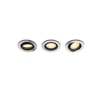 Philips Hue 929003810901 Kit de 3 Spots LED GU10 Bluetooth, Aluminium, 4.2W, 1200lm, 2200-6500K, IP20, Compatible Alexa & Google Assistant