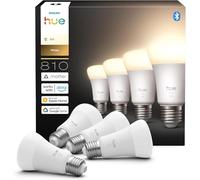 Philips Ampoule connectée Hue A60 LED E27 2700K 9,5W 810 lm Intensité variable Pack de 4
