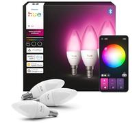 Philips Hue Ampoule Flamme White & Color Ambiance B39 Culot E14, Pack de 3