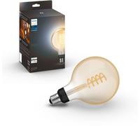 Philips Hue White Ambiance, Ampoule LED Large G125, 550lm, Pack de 1, Blanc | Ampoule Connectée Globe, à Filament, 2200-6500K, 7W, Culot E27, Dimmable, Bluetooth, Zigbee Compatible Alexa, Google & Apple