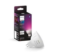 Ampoule connectée - PHILIPS HUE - MR16 - Lumière blanche et colorée - Compatible bluetooth - Fonctionne avec App et voix
