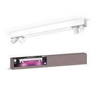 Philips Hue White & Color Ambiance Centris 4 lumières, dimmable, 16 millions de couleurs, contrôlable par application, compatible Amazon Alexa, blanc.