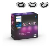 Philips Hue Centura Spot Encastré Led Rond Alu, 3 aluminium
