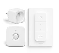 Philips Hue Combipack - Hue Smart Plug Belgique, variateur d'intensité et détecteur de mouvement pour l'intérieur - Prise intelligente