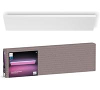 Philips Hue Datura lampe de plafond intelligente (rectangulaire 30 x 120 cm), lumière blanche et colorée, compatible Bluetooth, commande vocale avec Alexa, Apple Home & Google Assistant