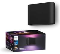 Philips Hue Dymera Applique Murale, Noir | Lumière White and Color Ambiance, Smart LED, 1020 lm, Int Et Ext, Éclairage Vertical, Hue Bridge requis, Maison Connectée