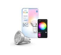 Philips Hue Essential Spot LED Connecté GU10, White and Color Ambiance, 4,7 W, 2200-6500 K, 345 lumens, intensité réglable, compatible Alexa, Google Assistant et Apple Home, pack de 1