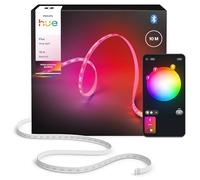 Philips Hue Bande LED Flux UltraBright 10 mètres, 2000lm, Ambiance et Couleurs vives, Technologie Chromasync, Ruban LED flexible pour intérieur; découpable et réutilisable, Commande vocale et appli