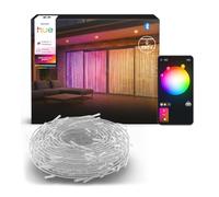 Philips Hue Festavia Guirlande LED Rideau, 1,35 x 2 m | White and Color Ambiance, Smart LED, 250 LED, Intérieur, Extérieur, Dynamique, Synchronisation Musicale, Maison Intelligente