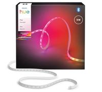 Philips Hue Flux Ruban LED, 1200 lm, 5 mètres, WACA, Éclairage intérieur flexible, Couleurs Chromasync™, RGBWWIC, Découpable, Extensible, Réutilisable, Commande vocale et via l'appli