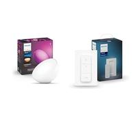 Philips Hue Go Lampe portable connectée White And Color Compatible Bluetooth, Fonctionne avec Alexa & Hue Dim Switch Télécommande nomade variateur de lumière V2