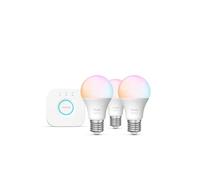 Pack PHILIPS Kit Hue Essential E27 60Wx3 + pont v2