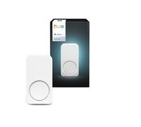 Philips Hue Carillon connecté Secure, Notifications en Temps réel, Tout Type de Prise, Compatible caméra, Sonnette, détecteur Mouvement Hue, Émet Une Alarme sonore, Installation Facile, Blanc