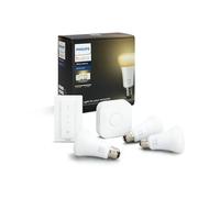 Philips Hue White ambiance Kit de démarrage : 3 ampoules connectées E27 (1100) + variateur